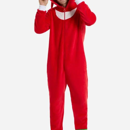Sonic the Hedgehog Knuckles Onesie Unisex Rood van OppoSuits koop je bij Partywinkel