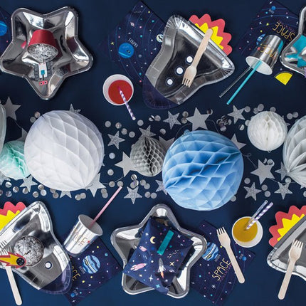 Space Party Borden 29,5cm 6st van Partydeco koop je bij Partywinkel