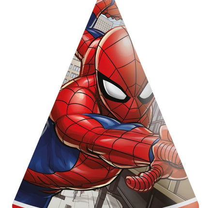 Spiderman Feesthoedjes 6st van Procos koop je bij Partywinkel