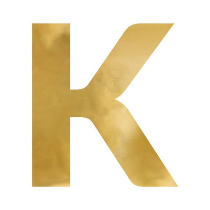 Spiegelletter K Goud 60cm van Partydeco koop je bij Partywinkel