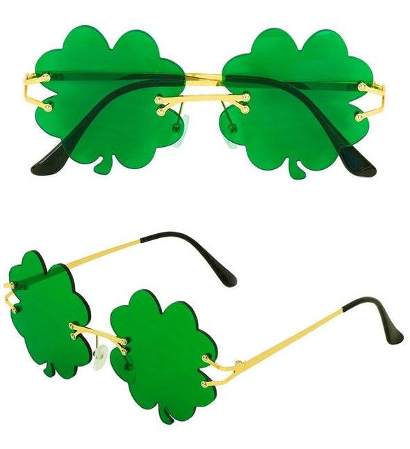 St. Patrick'S Day Bril Groen Klaver van Widmann koop je bij Partywinkel