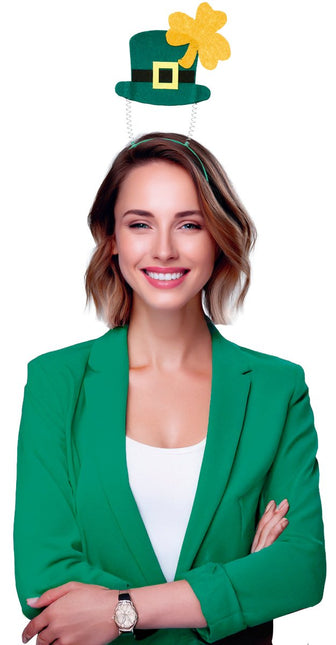 St. Patrick'S Day Haarband Hoed Met Klaver van Fiestas Guirca koop je bij Partywinkel