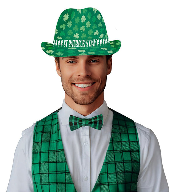 St. Patrick'S Day Hoed Groen Klavertjes van Fiestas Guirca koop je bij Partywinkel