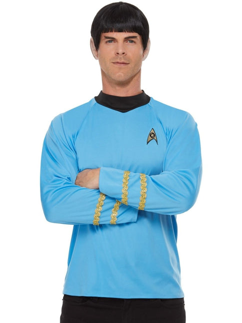 Star Trek, Original Series Sciences Uniform, Blue Heren Kostuum van Smiffys koop je bij Partywinkel