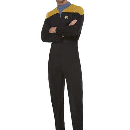 Star Trek, Voyager Operations Uniform, Gold & Blac Heren van Smiffys koop je bij Partywinkel