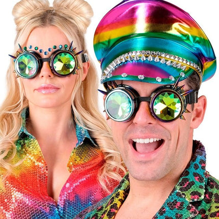 Steampunk Bril Holografisch van Widmann koop je bij Partywinkel