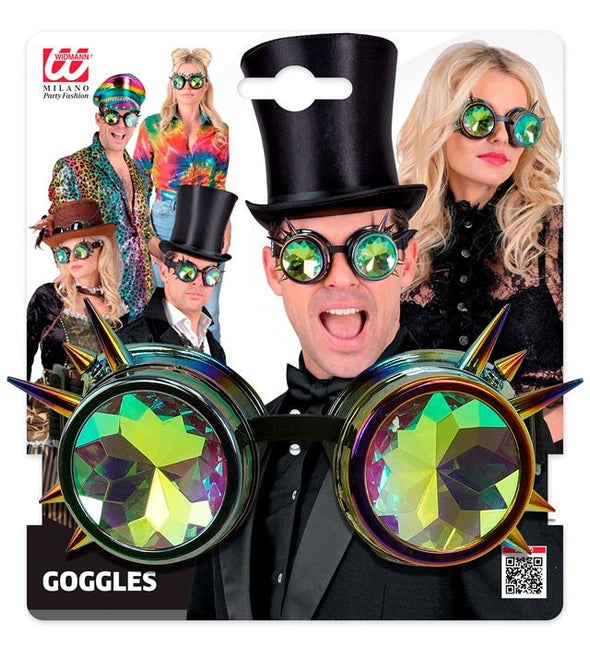 Steampunk Bril Holografisch van Widmann koop je bij Partywinkel