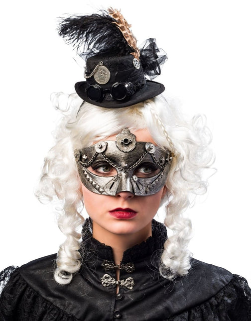 Steampunk Haarband Zwart van Orlob koop je bij Partywinkel