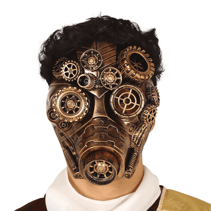 Steampunk Masker Goud van Fiestas Guirca koop je bij Partywinkel