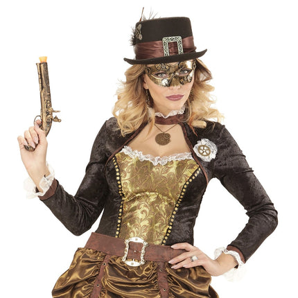 Steampunk Oogmasker Koper van Widmann koop je bij Partywinkel