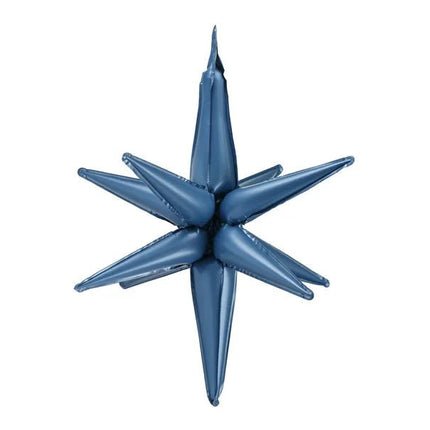 Ster Ballon Blauw 1,05m van Partydeco koop je bij Partywinkel