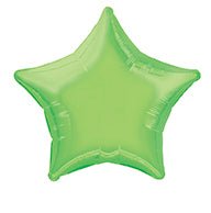 Ster Helium Ballon Lime Groen Leeg 50cm van Unique koop je bij Partywinkel