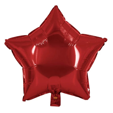 Ballon en hélium en forme d'étoile, rouge, vide, 45 cm