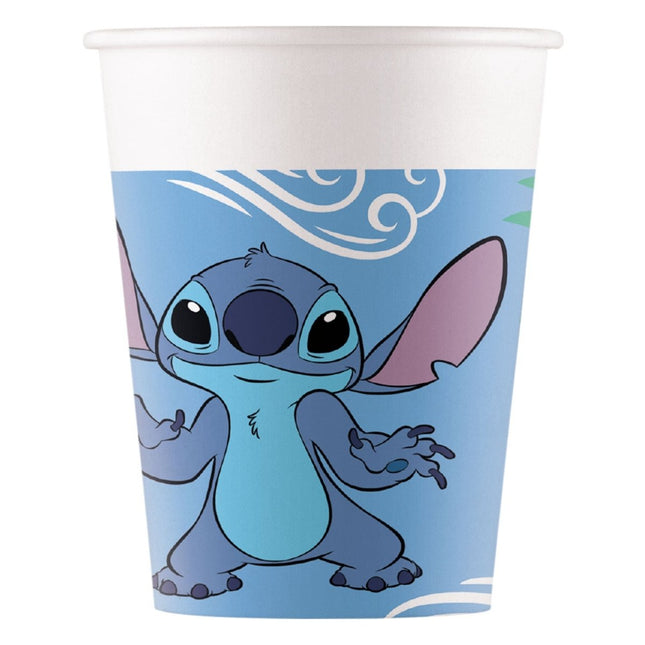 Stitch Bekers Papier 200ml 8st van Procos koop je bij Partywinkel