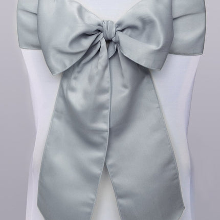 Stoelstrikken Zilver 2,75m 10st van Partydeco koop je bij Partywinkel