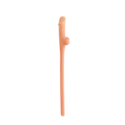 Pailles en forme de pénis, 19,5 cm, lot de 8