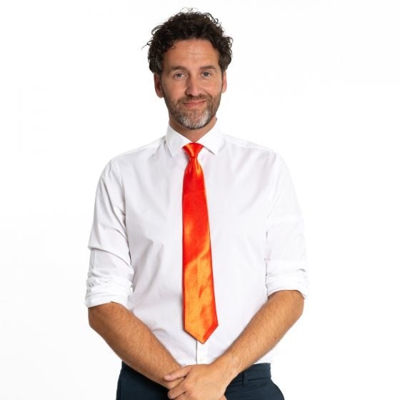 Stropdas Rood 50cm van Partychimp koop je bij Partywinkel