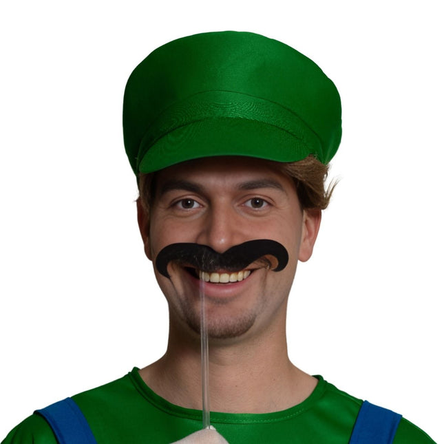 Super Mario Pak Groen Blauw Heren Luigi van PartyXclusive koop je bij Partywinkel