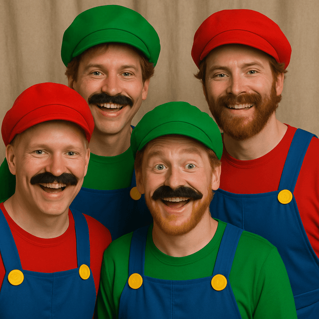 Super Mario Pak Rood Blauw Heren van PartyXclusive koop je bij Partywinkel