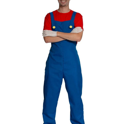 Super Mario Pak Rood Blauw Heren van PartyXclusive koop je bij Partywinkel