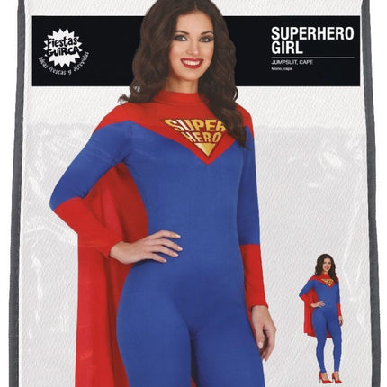 Supergirl Kostuum Blauw Dames van Fiestas Guirca koop je bij Partywinkel