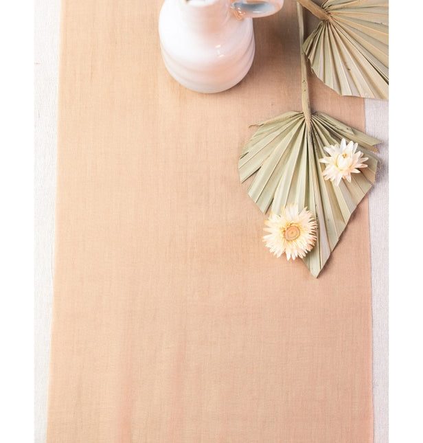 Chemin de table orange Chiffon 3m