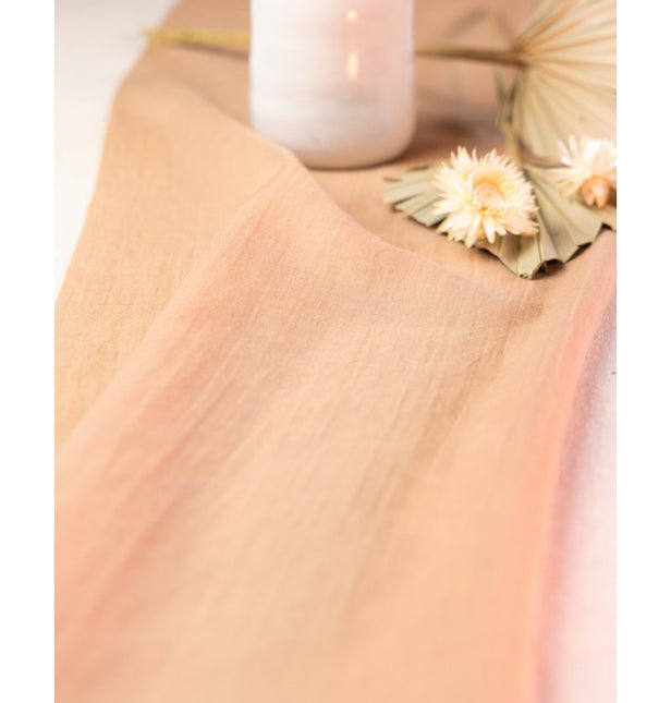 Chemin de table orange Chiffon 3m