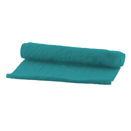 Chemin de table bleu Chiffon 3m