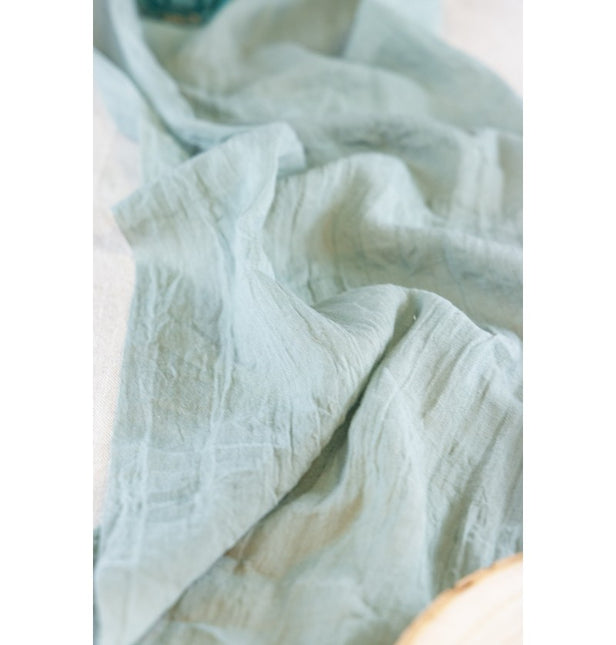 Chemin de table vert Chiffon 3m