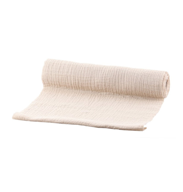 Chemin de table en coton ivoire 3m