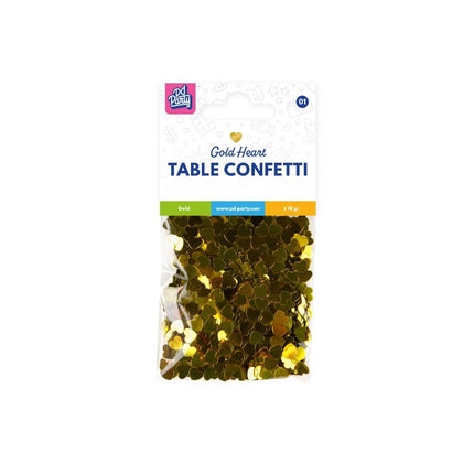 Confetti de table Coeurs Or 14gr