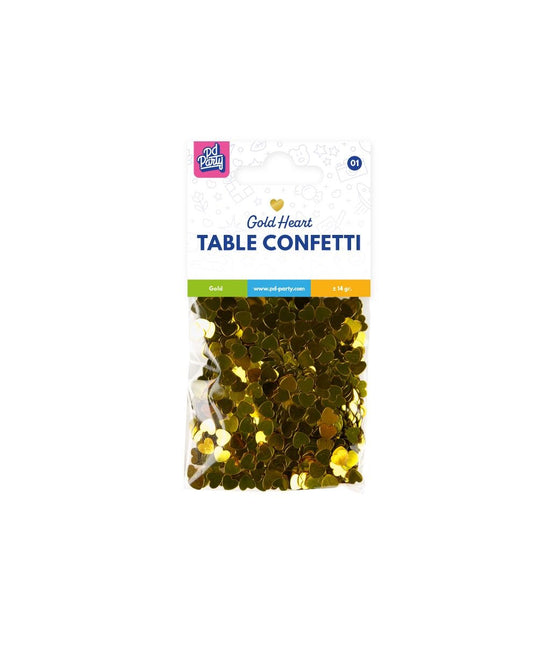Confetti de table Coeurs Or 14gr