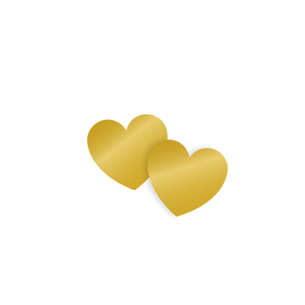 Confetti de table Coeurs Or 14gr
