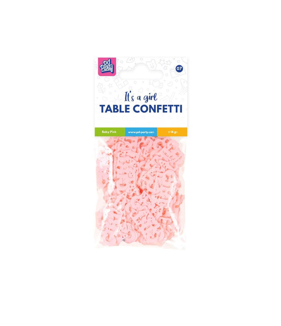 Confetti de table de naissance rose 14gr