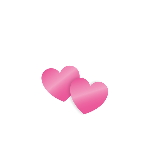 Confettis de table en forme de coeur rose 14gr