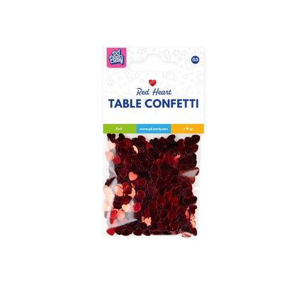 Cœurs Confetti de table rouge 14gr