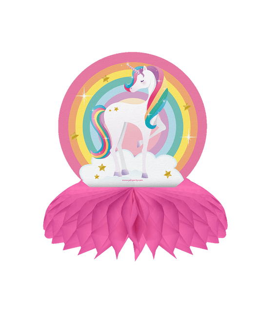 Décoration de table en forme de licorne