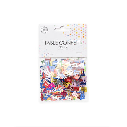 Tafelconfetti 17 Jaar Gekleurd van WeFiesta koop je bij Partywinkel