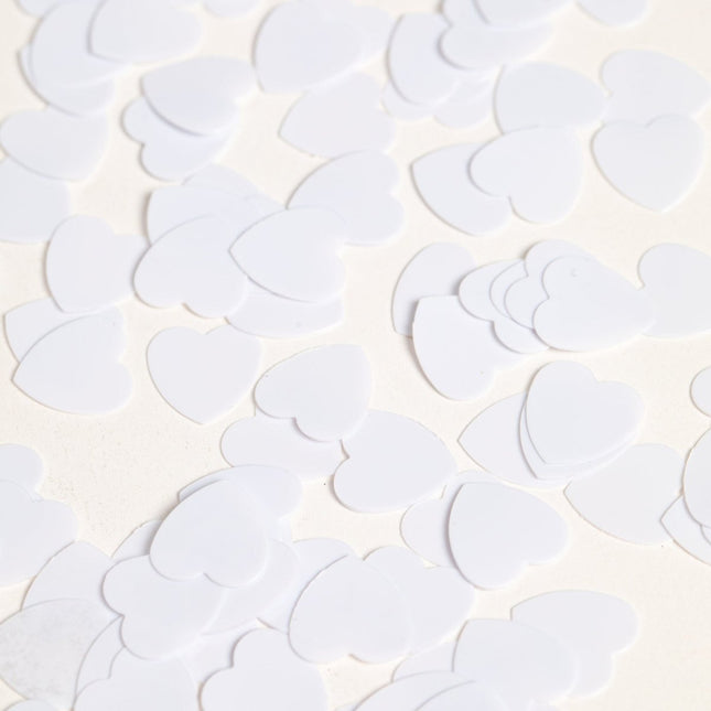 Tafelconfetti Hartjes Wit van WeFiesta koop je bij Partywinkel