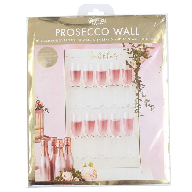Tafeldecoratie Prosecco Standaard 60cm van Ginger Ray koop je bij Partywinkel