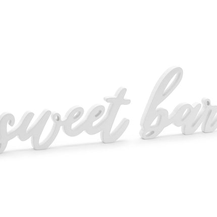 Tafeldecoratie Sweet Bar Wit 37cm van Partydeco koop je bij Partywinkel