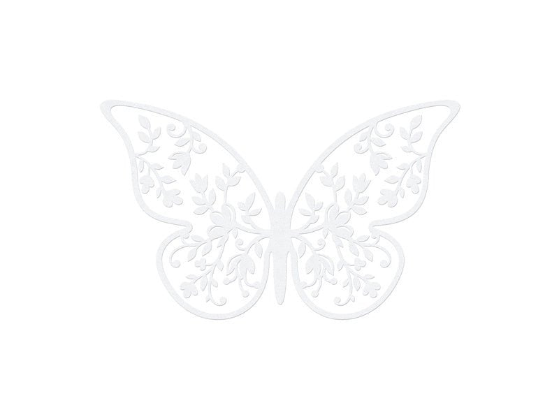 Tafeldecoratie Vlinder Papier 8cm 10st van Partydeco koop je bij Partywinkel