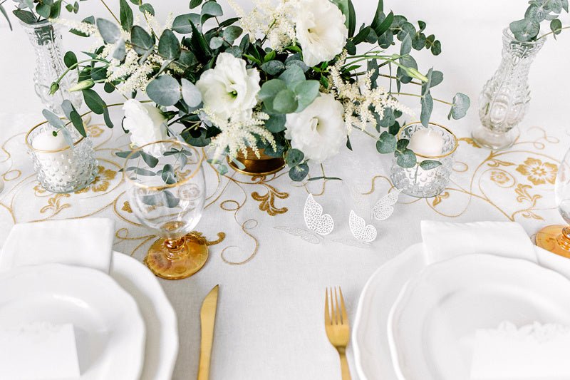 Tafeldecoratie Vlinder Papier Wit 6,5cm 10st van Partydeco koop je bij Partywinkel