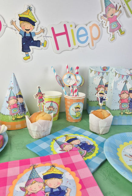 Tafelkleed Fien & Teun 1,8m van Haza Witbaard koop je bij Partywinkel