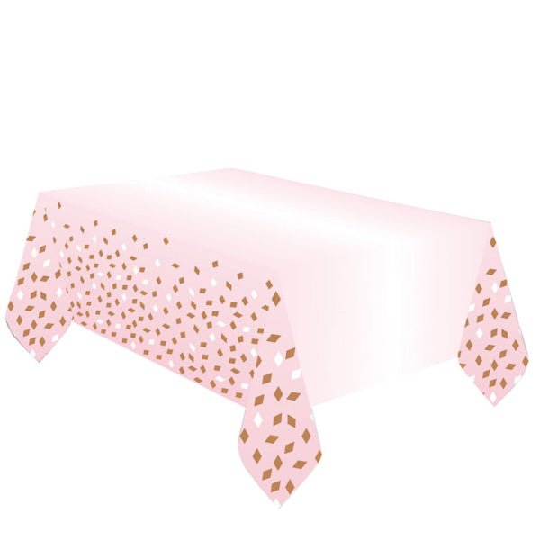 Tafelkleed Rose Goud 1,8m van Riethmueller koop je bij Partywinkel