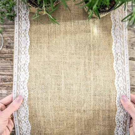Tafelloper Jute 2,75m van Partydeco koop je bij Partywinkel