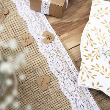 Tafelloper Jute 2,75m van Partydeco koop je bij Partywinkel