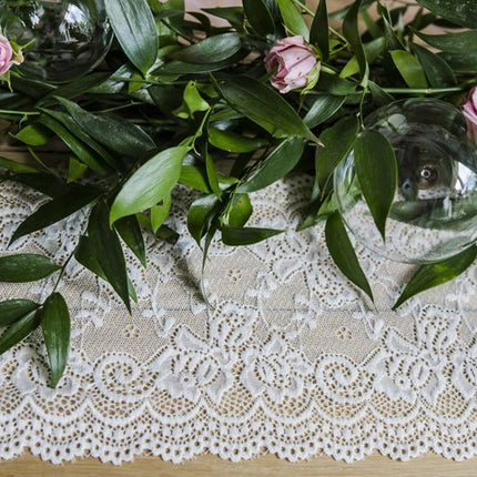 Tafelloper Kant 15cm 9m van Partydeco koop je bij Partywinkel