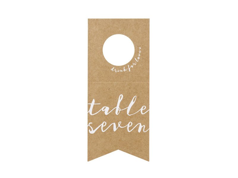 Tafelnummer Fleshangers 18,5cm 10st van Partydeco koop je bij Partywinkel