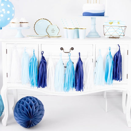 Tassel Slinger Blauw 2m van Partydeco koop je bij Partywinkel